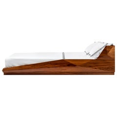 Truss, Modern Geometric Wooden Bed