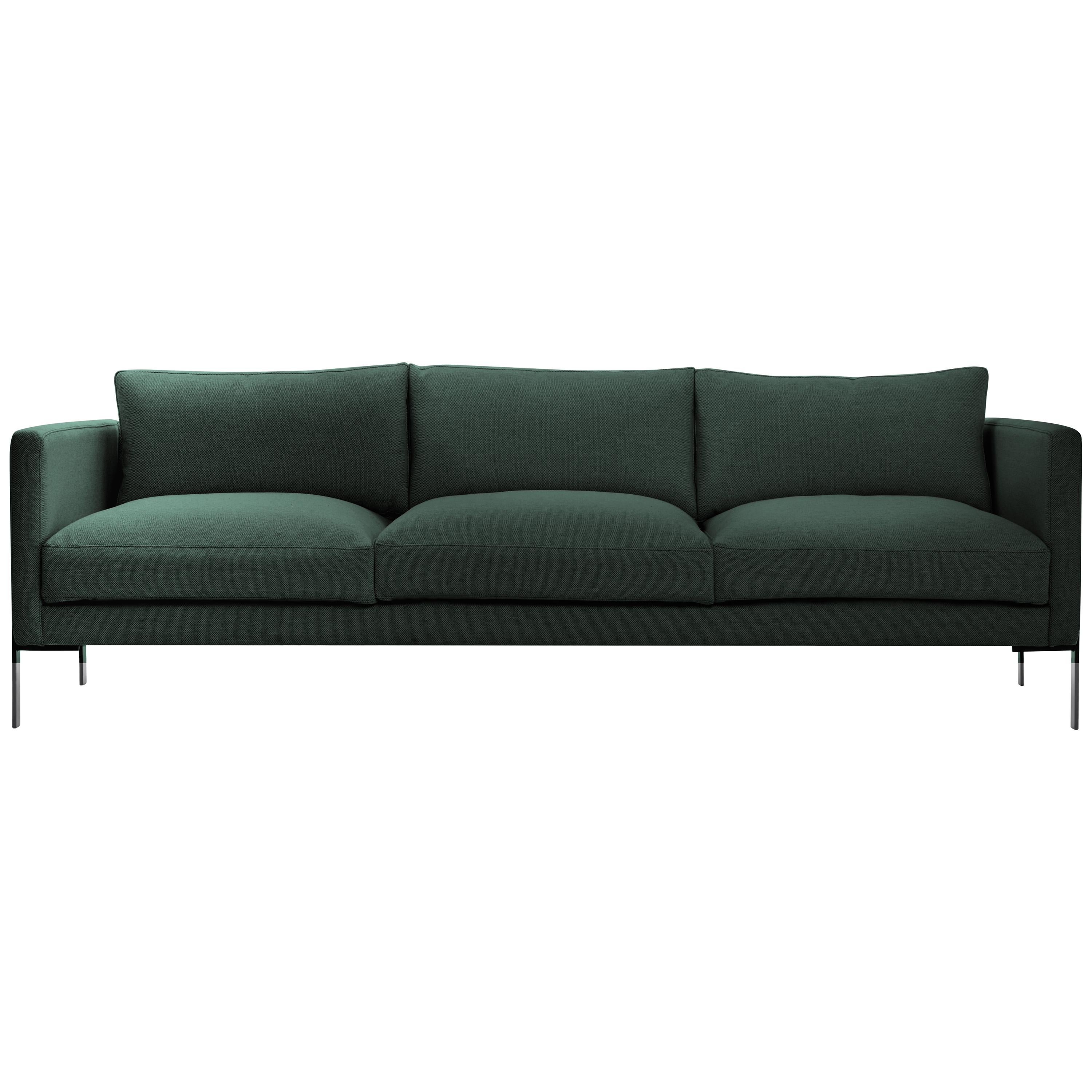 Truss Sofa in Maharam Everglade Fabric and Powder-Coated Steel by TRNK For Sale