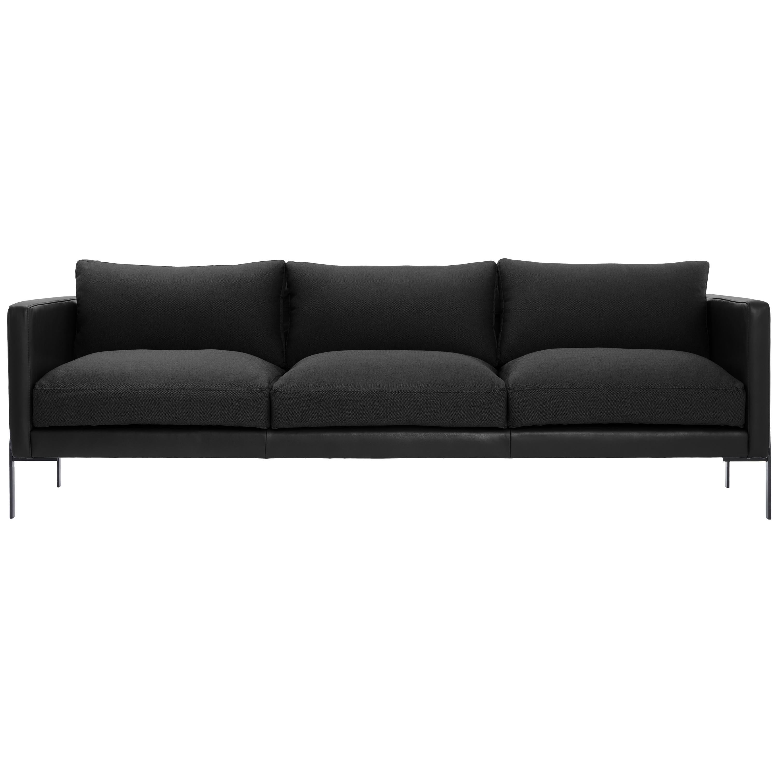 Truss Sofa in Mixed-Media Liquorice and Onyx by TRNK For Sale