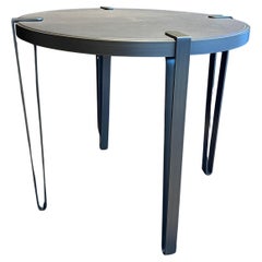 Trussadi Sidetable in Leather and Bronze