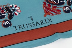 Sciarpa Trussardi Avio/Brown Silk &New