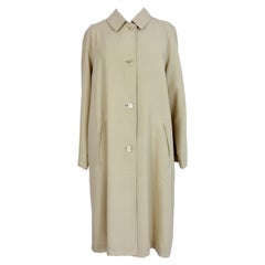 Trussardi Beige Long Classic Trench Coat