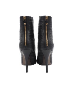Trussardi Black Leather Booties