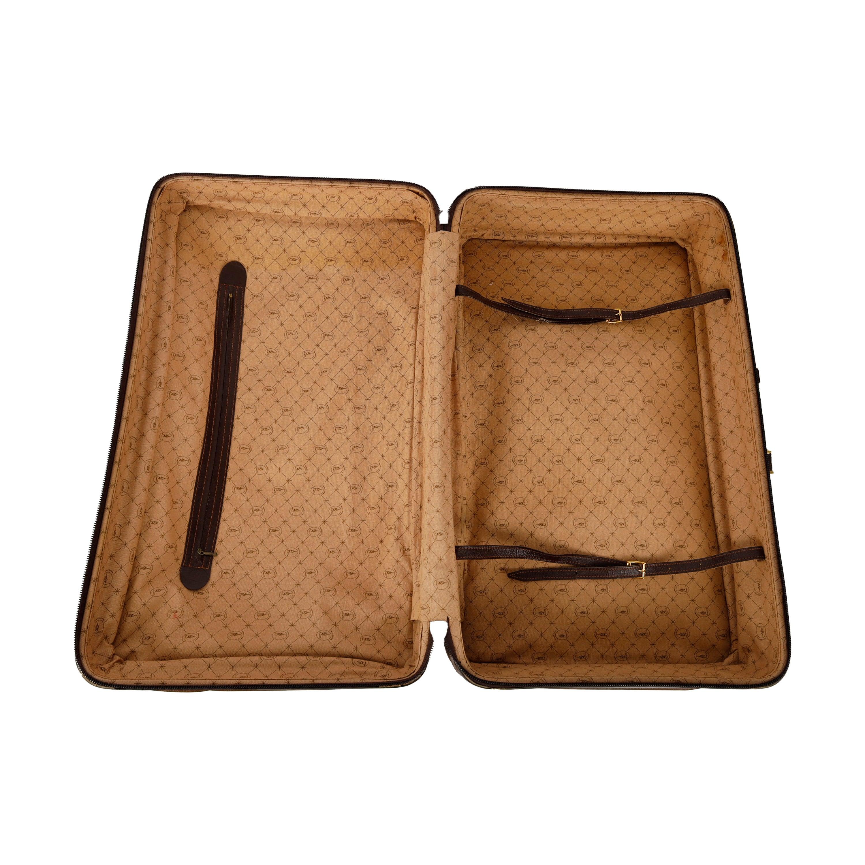 Women's or Men's Trussardi Large Leather Luggage - '90s For Sale