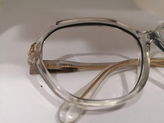 Occhiali con montatura verde Trussardi see throug