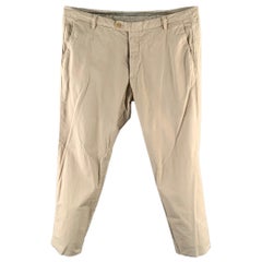 TRUSSARDI Size 38 Khaki Straight Casual Pants