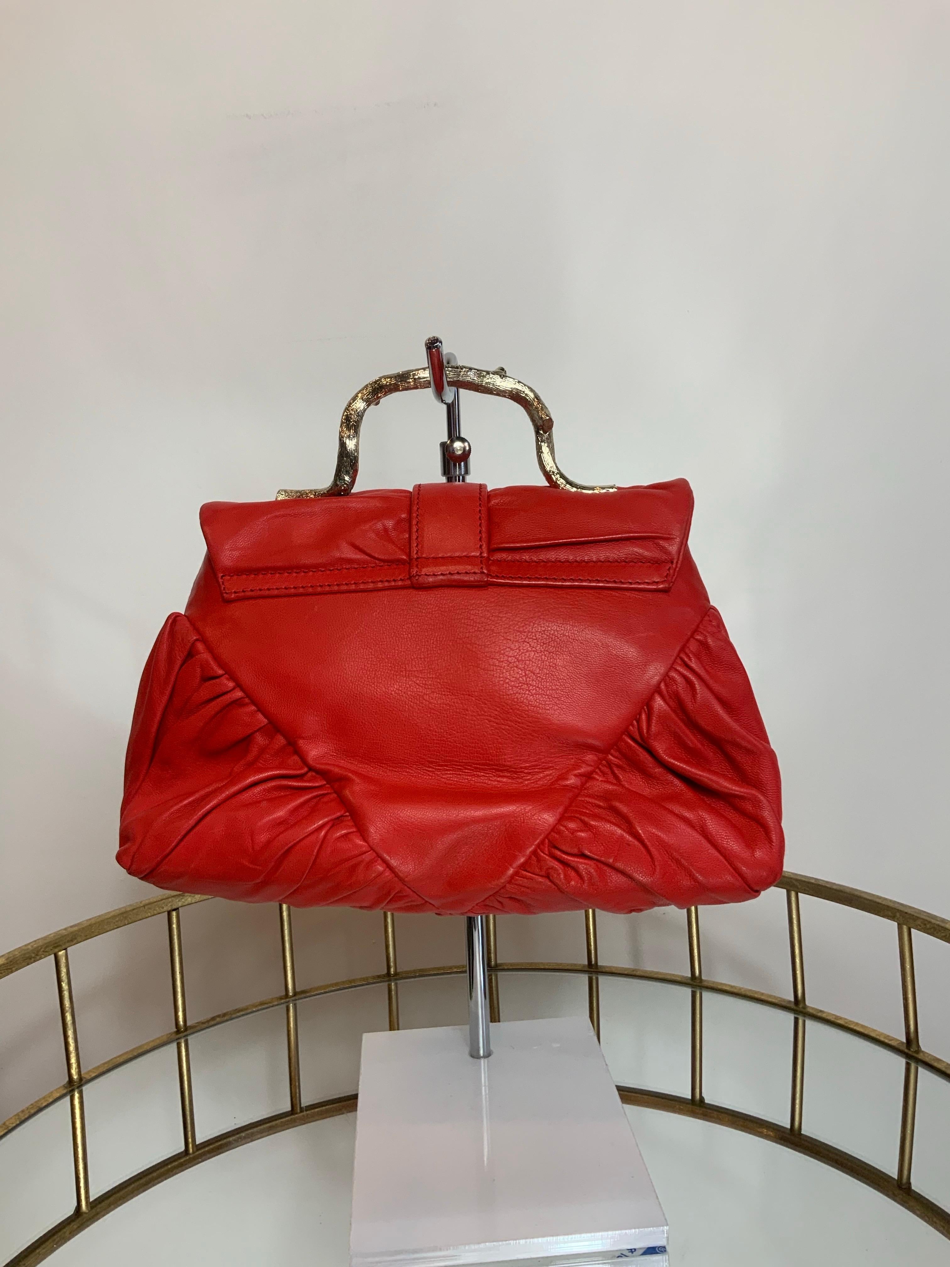 Trussardi sac en cuir vintage Unisexe en vente