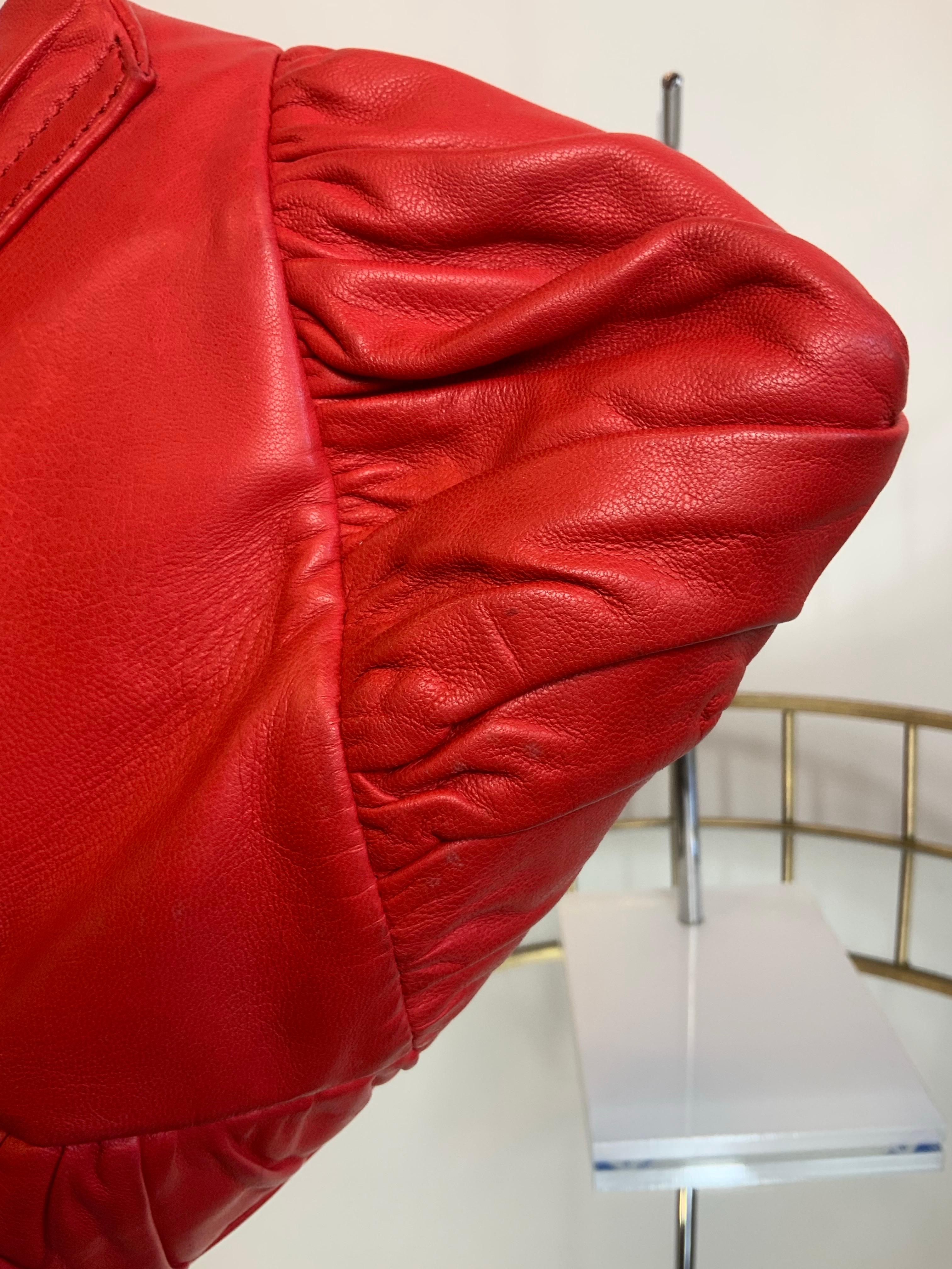 Trussardi sac en cuir vintage en vente 1