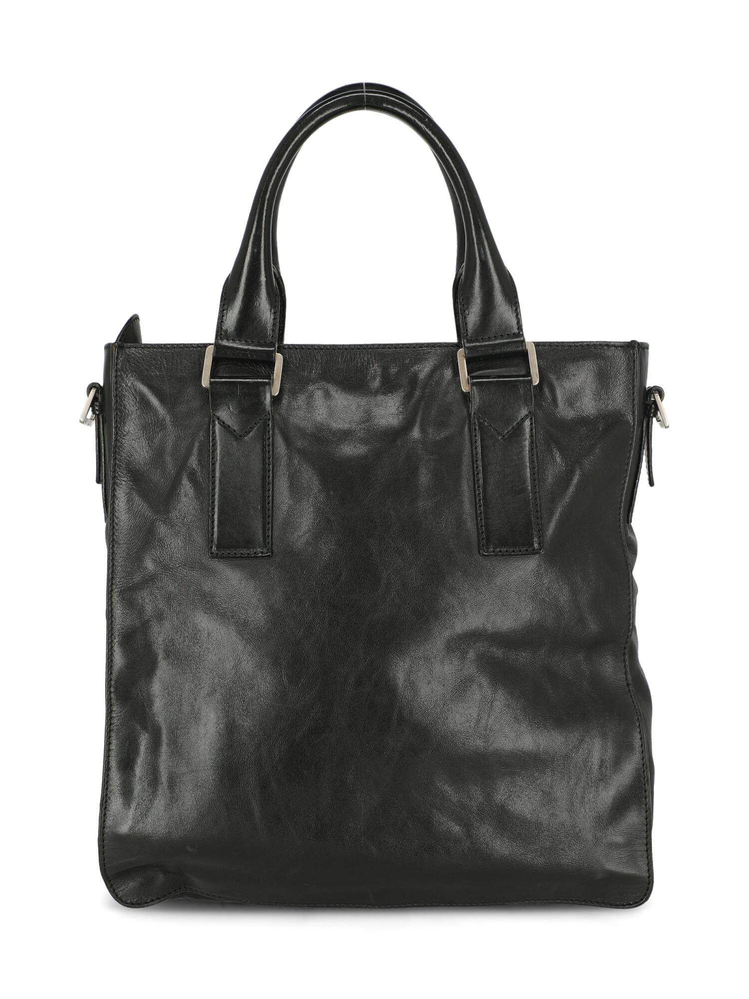 Trussardi Woman Shoulder bag  Black Leather In Fair Condition For Sale In Milan, IT