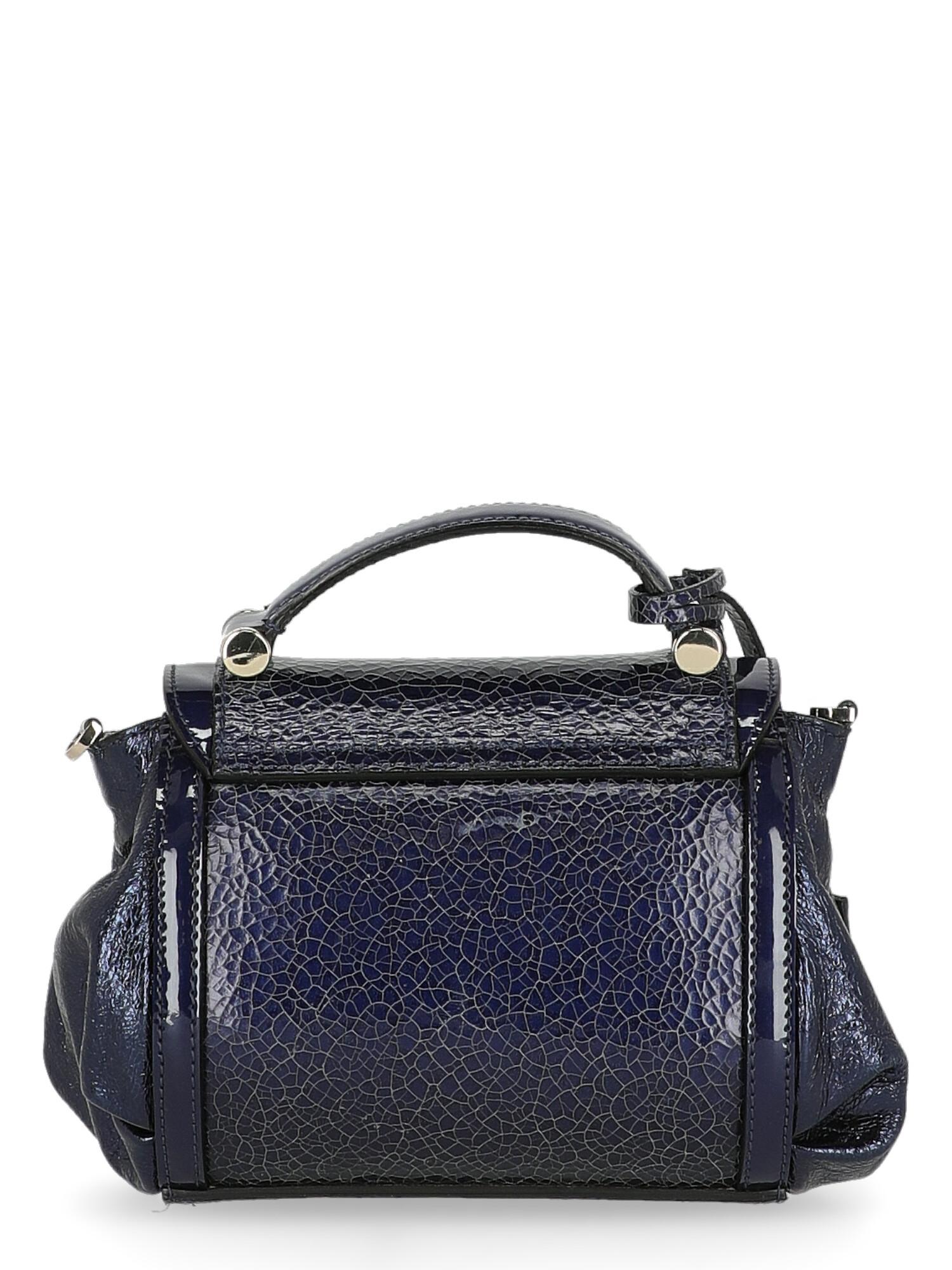 Trussardi Women  Shoulder bags Navy Leather In Fair Condition For Sale In Milan, IT