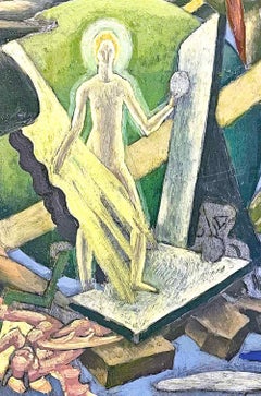 "Truth and the Seven Deadly Sins", Study for Queens Supreme Courthouse Mosaic