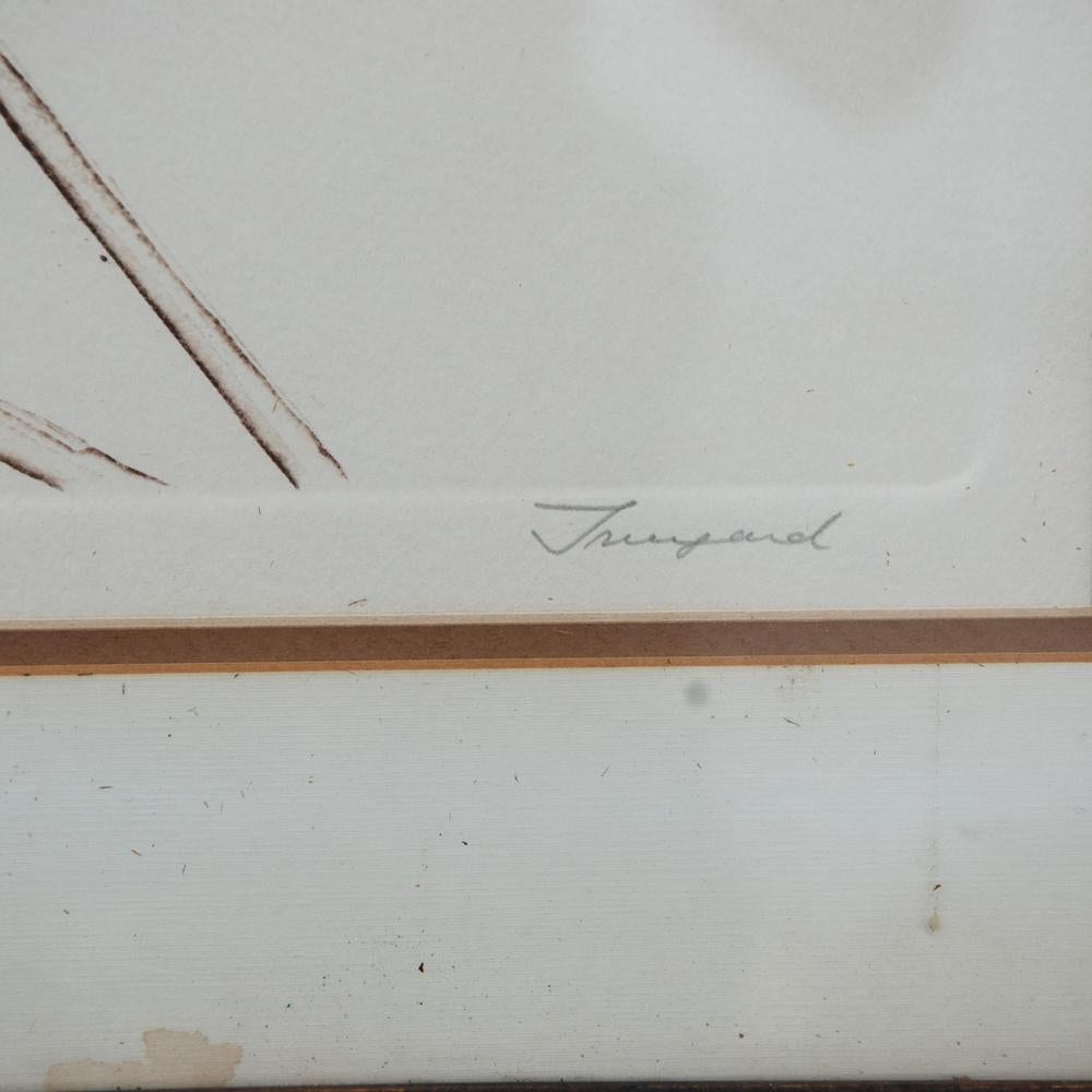 Nord-américain Lithographie signée et numérotée par Truyard en vente