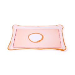 Gaetano Pesce Try-Tray Rectangular Large Light Ruby Ochre