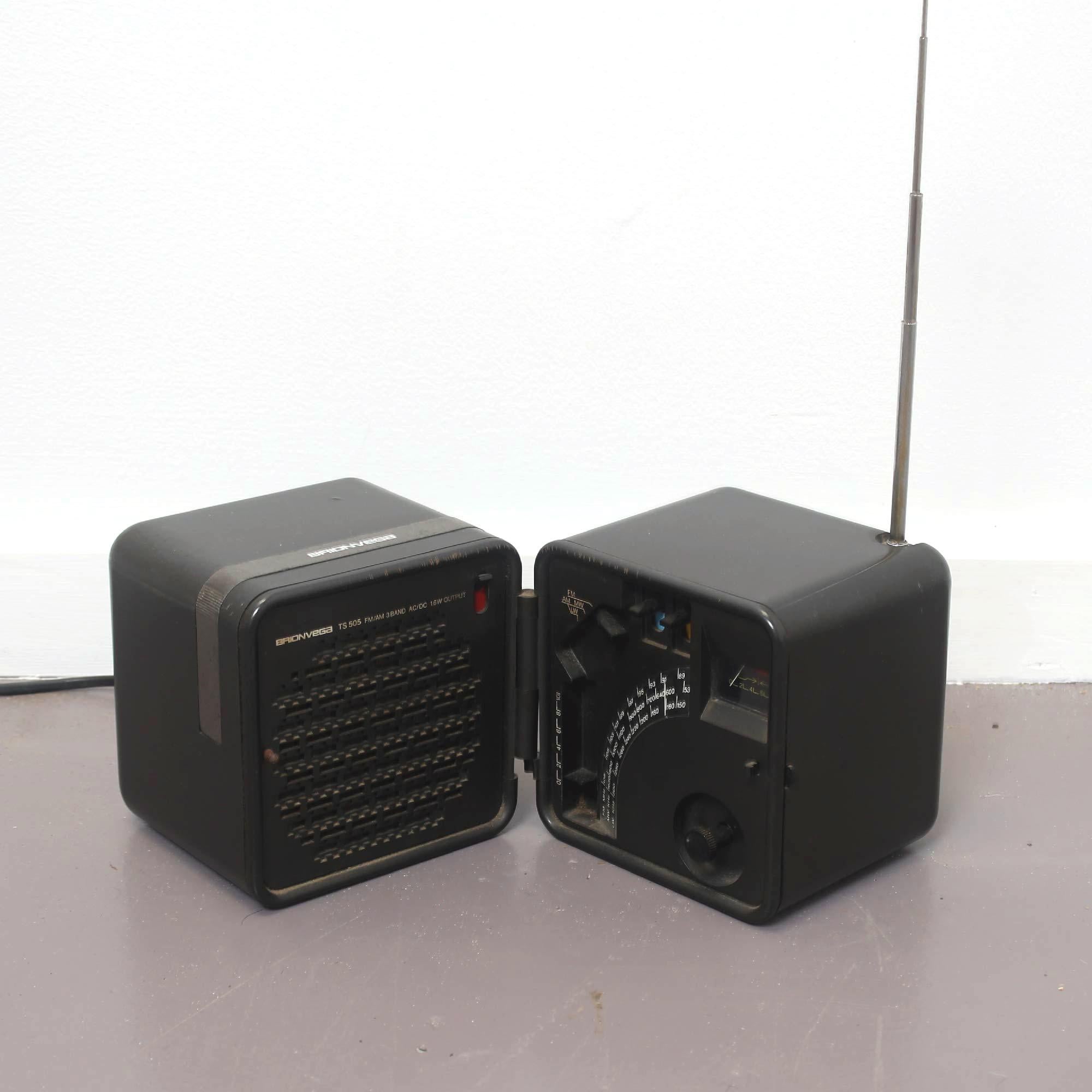 Mid-Century Modern TS 505 Cube Radio by Marco Zanuso & Richard Sapper for Brionvega, 1976