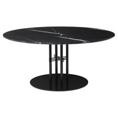 TS Column Lounge Table, Round, Black Base, Large, Laminate