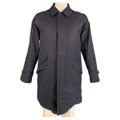 TS (S) Size L Indigo Down Fill Cotton / Polyurethane Hidden Placket Coat