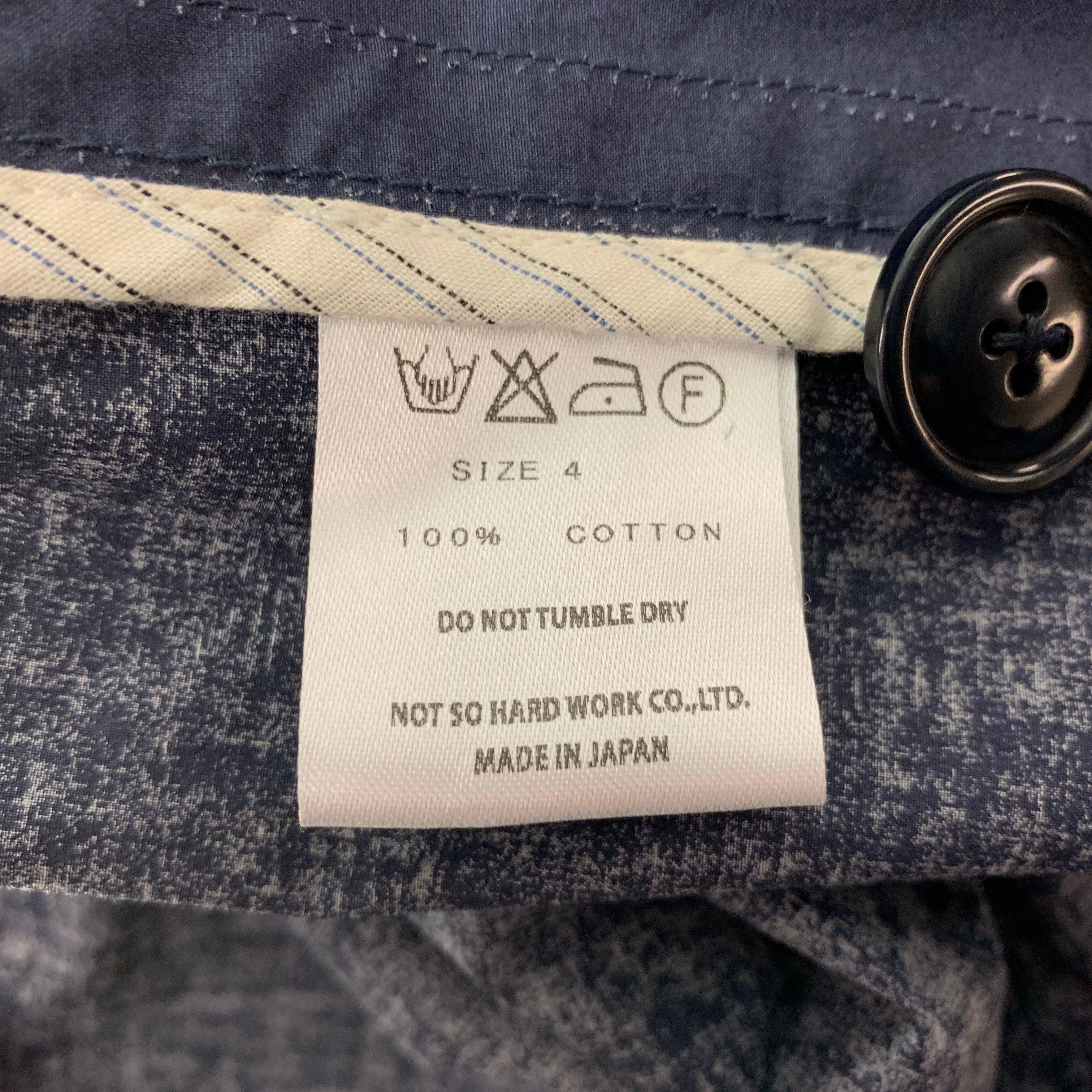 TS (S) Size L Navy Cotton Flap Pockets Jacket For Sale 1