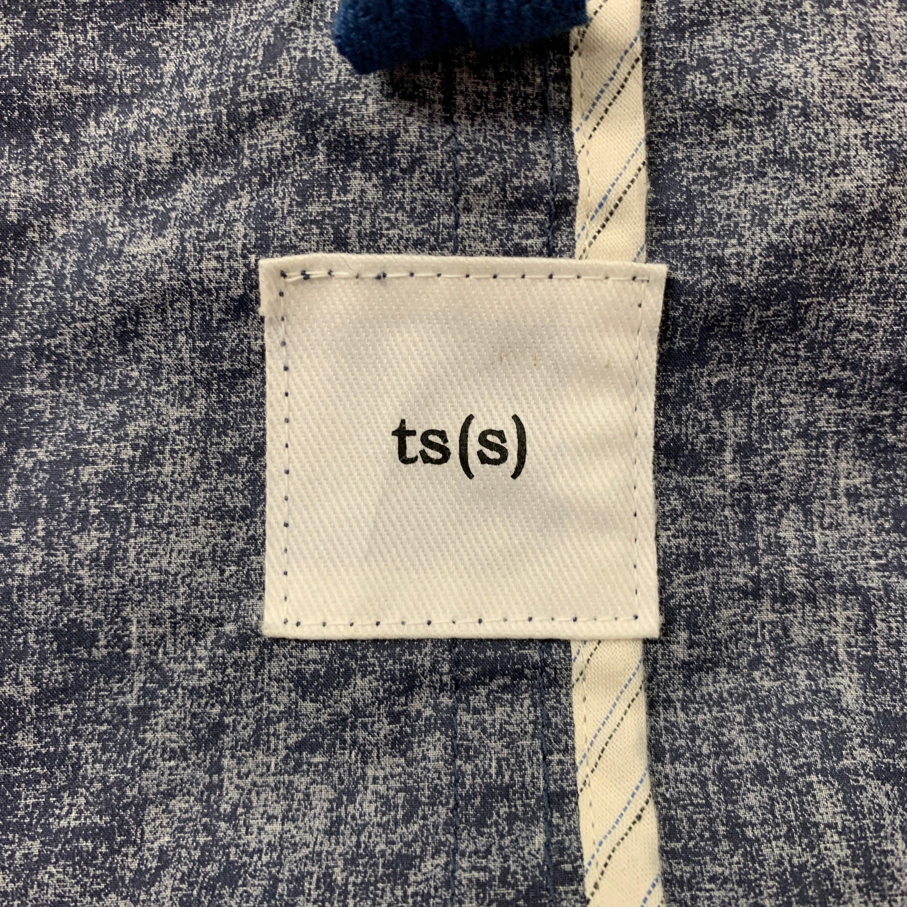 TS (S) Size L Navy Cotton Flap Pockets Jacket For Sale 2