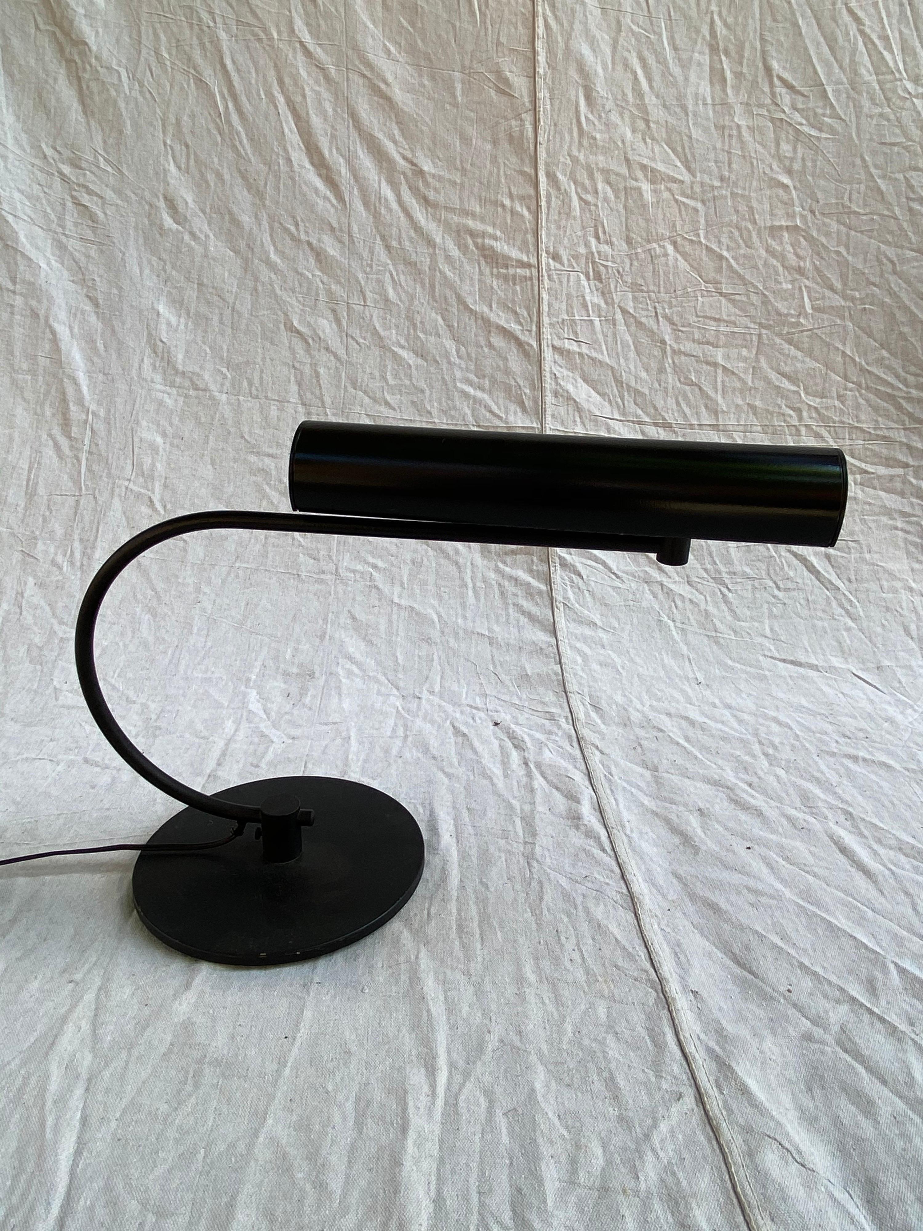 TSAO desk lamp, 1970s lamp, American made new haven conn. Very adjustable shade pivots and turns in multiple positions.