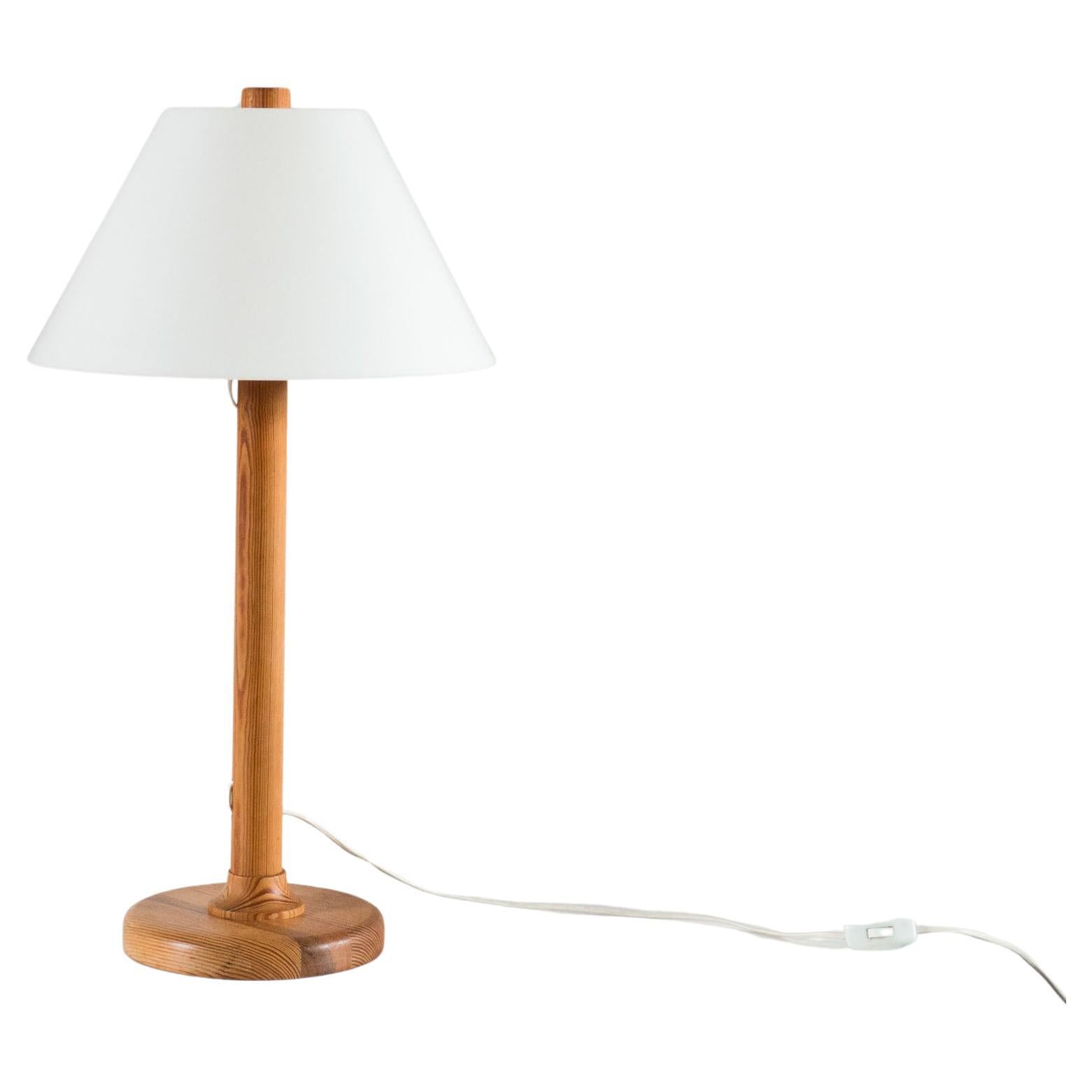 Tsar Sweden pine & perspex table lamp For Sale