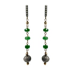 Orecchini Paradizia con tsavorite e diamanti