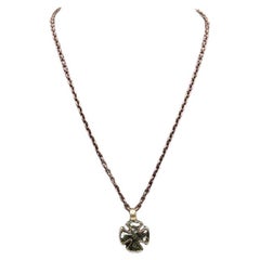 Tsavorite Cross Necklace