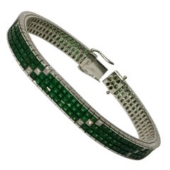 Tsavorite-Diamond Bracelet