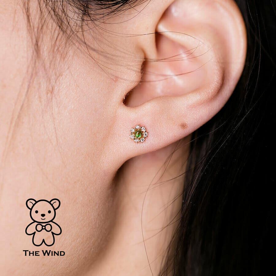 Delightful Tsavorite & Diamond Halo Stud Earrings 18K Yellow Gold.


Free Domestic USPS First Class Shipping! Free Gift Bag or Box with every order!

Opal—the queen of gemstones, is one of the most beautiful gemstones in the world. Every piece of