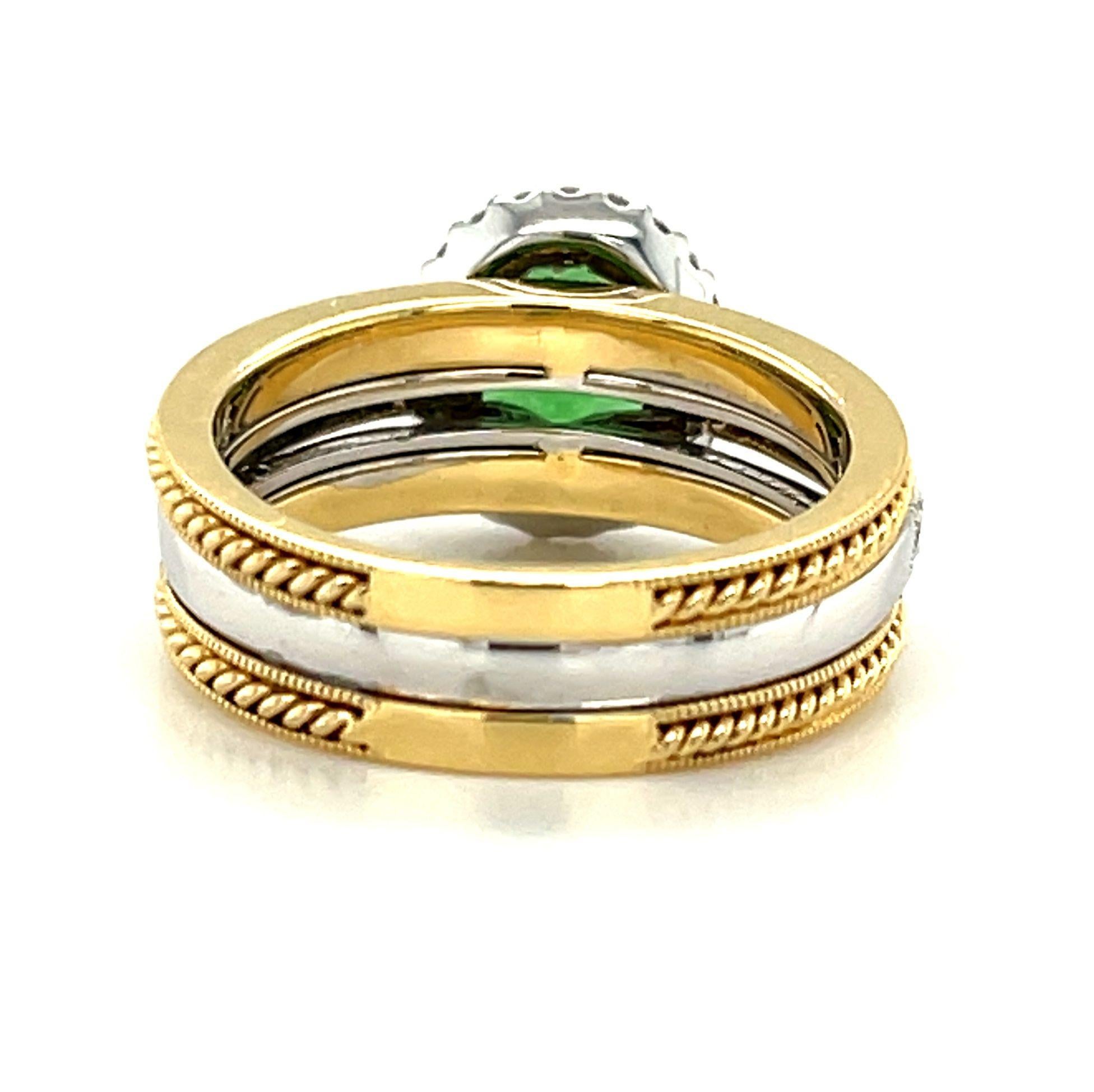 artisan tsavorite garnet engagement rings