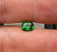 Tsavorite Garnet Loose 1.66 Ct. natural gemstone, Cushion, Tanzania, Certificate
