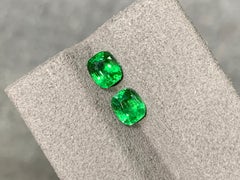 Tsavorite garnet pair, 2.08 cts