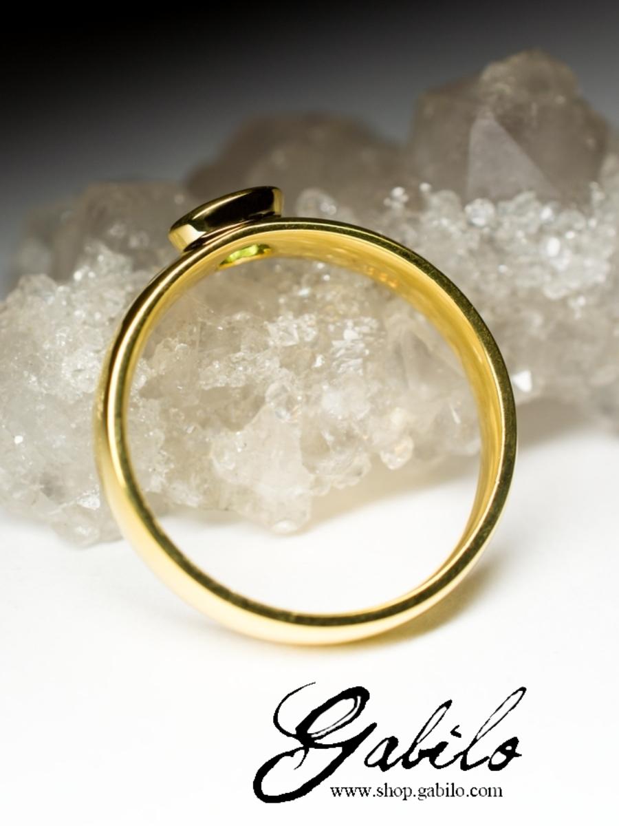 Tsavorite Gold Ring Jewelry Bright Deep Green Garnet LGBTQ Engagement Jewellery For Sale 1