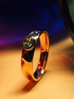 Tsavorite Gold Ring Jewelry Bright Deep Green Garnet Engagement Jewelry