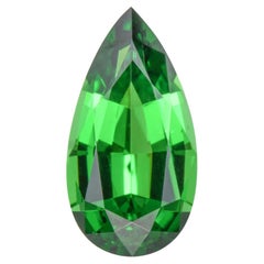 Tsavorit Ring Edelstein 2,04 Karat Birne Form Lose Edelstein