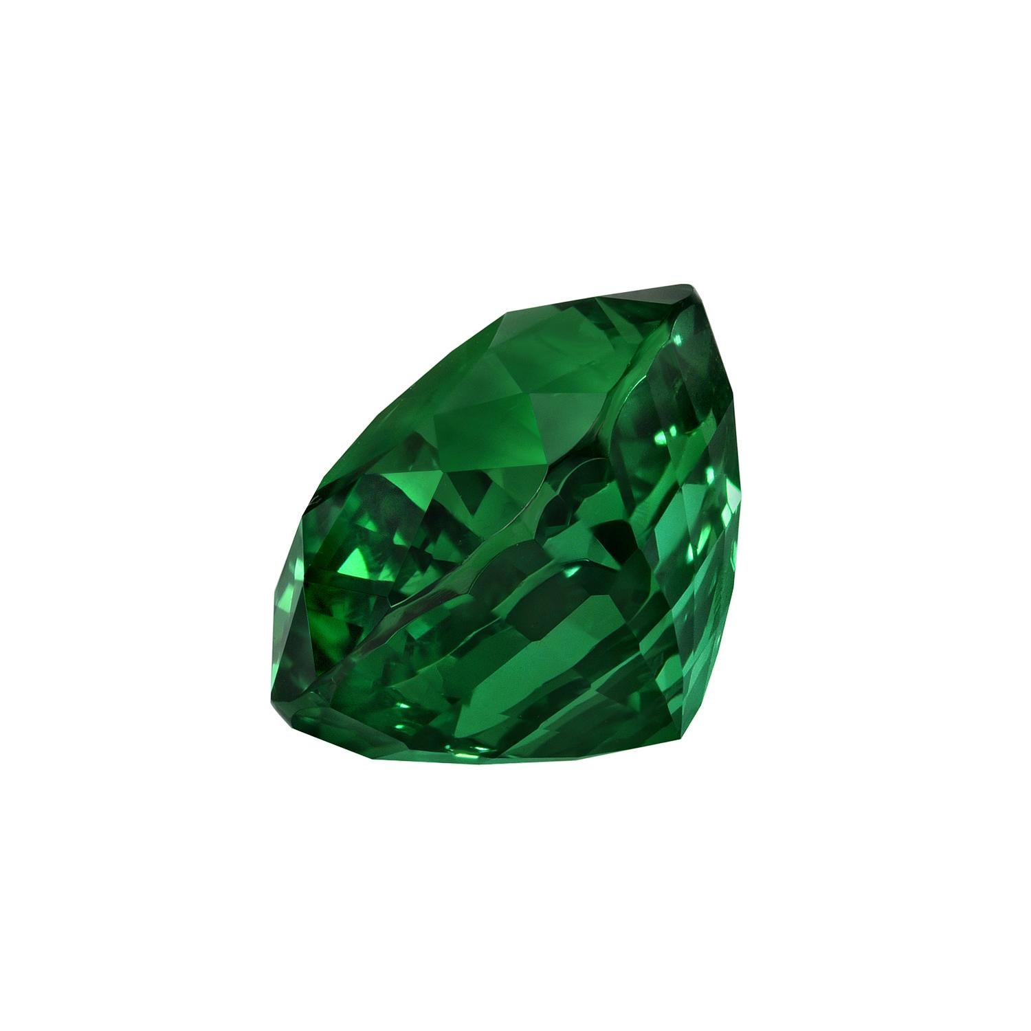 Exceptional 5.87 carat Tsavorite Garnet cushion gem, offered loose to a world-class gemstone connoisseur.
Gem Measurements: 10.77mm x 8.85mm x 7.31mm
The GIA certificate is attached to the image selection for your reference.
Returns are accepted and