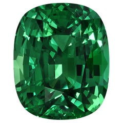 Tsavorite Ring Gem 5.87 Carat Cushion Loose Gemstone