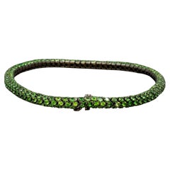Bracciale Tennis con Tsavorite di Martin Katz - Oro nero 18 carati