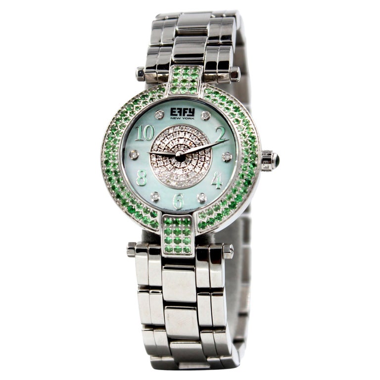 Tsavorite Diamond 5.93 Ct Unisex Luxury New Watch Tsavorite | La Joie Watch main image 4
