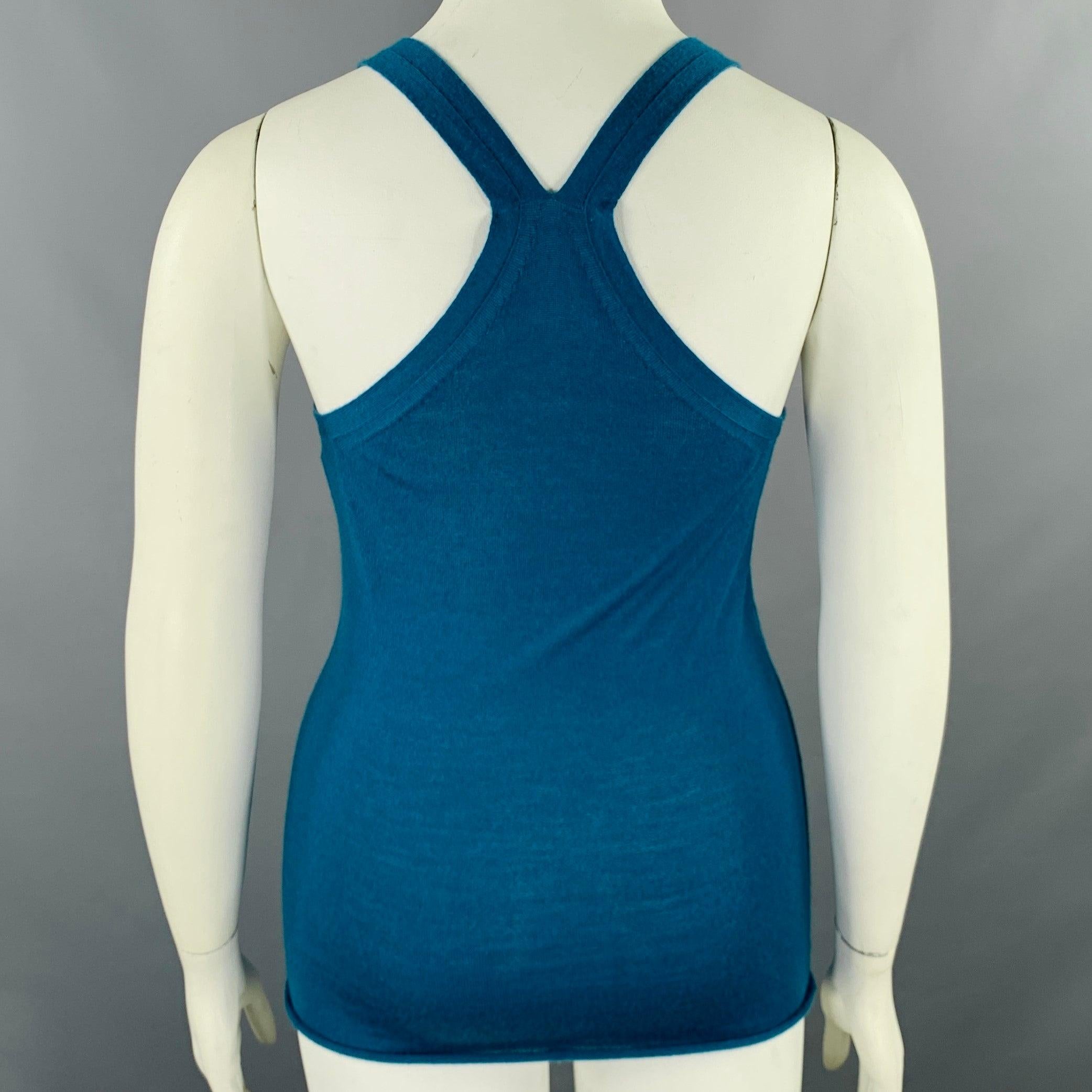 TSE Size L Blue Racerback Casual Top In Excellent Condition For Sale In San Francisco, CA