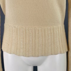 TSE taglia M Maglione a collo alto in maglia di cashmere color crema
