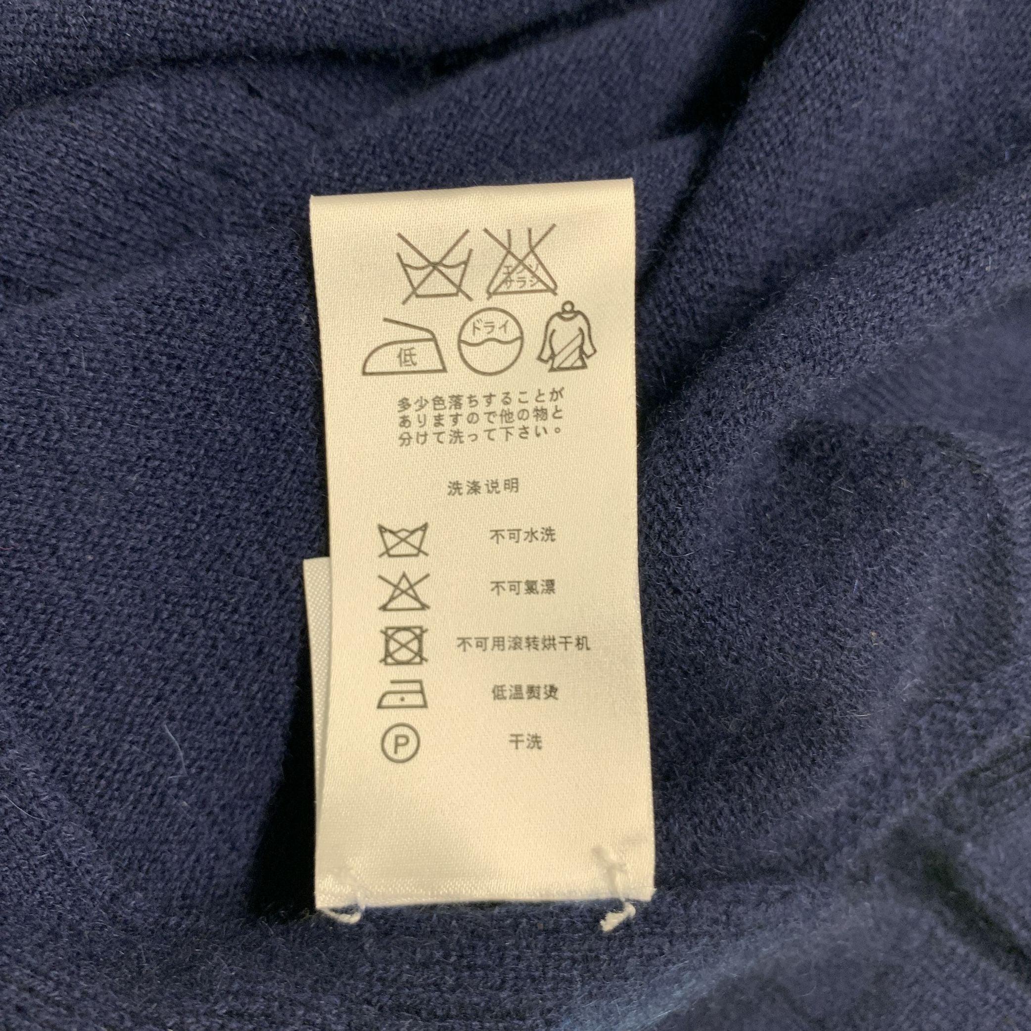 TSE Size M Navy Cashmere Short Sleeve Casual Top For Sale 1