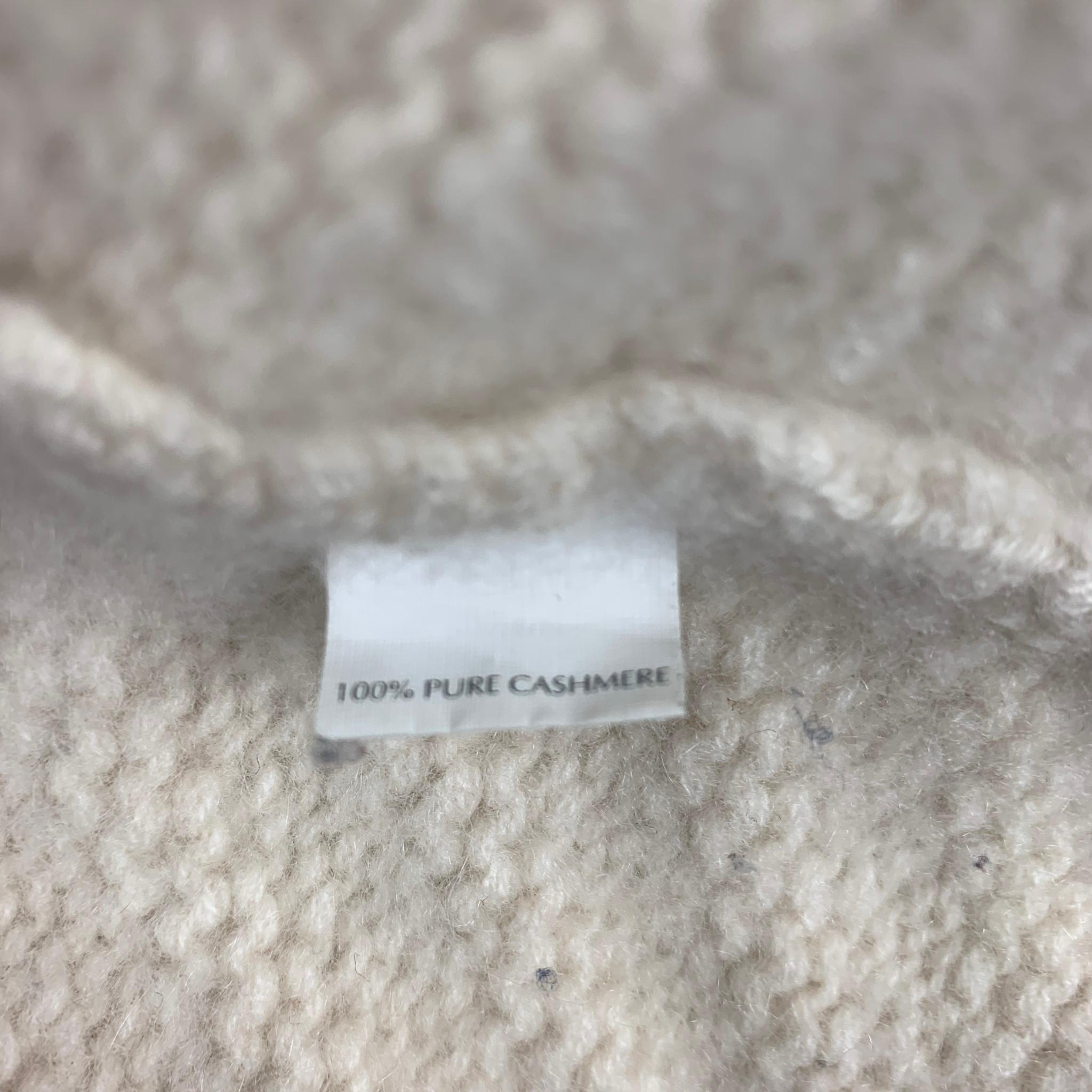 Beige TSE Size XS Cream Knitted Cashmere Cardigan