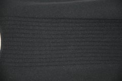 TSE Débardeur en cachemire noir merveilleusement souple à 2 branches centrales en câbles