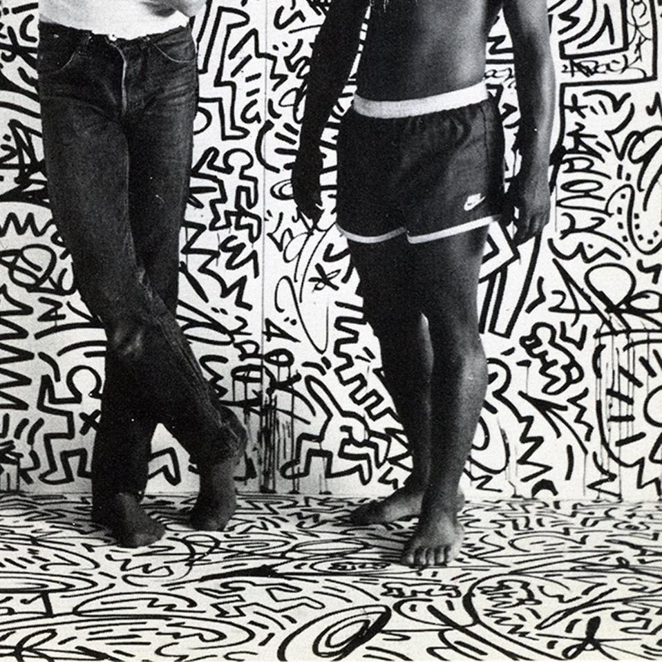 Keith Haring with LA2 (Keith Haring Tony Shafrazi announcement 1982)  1