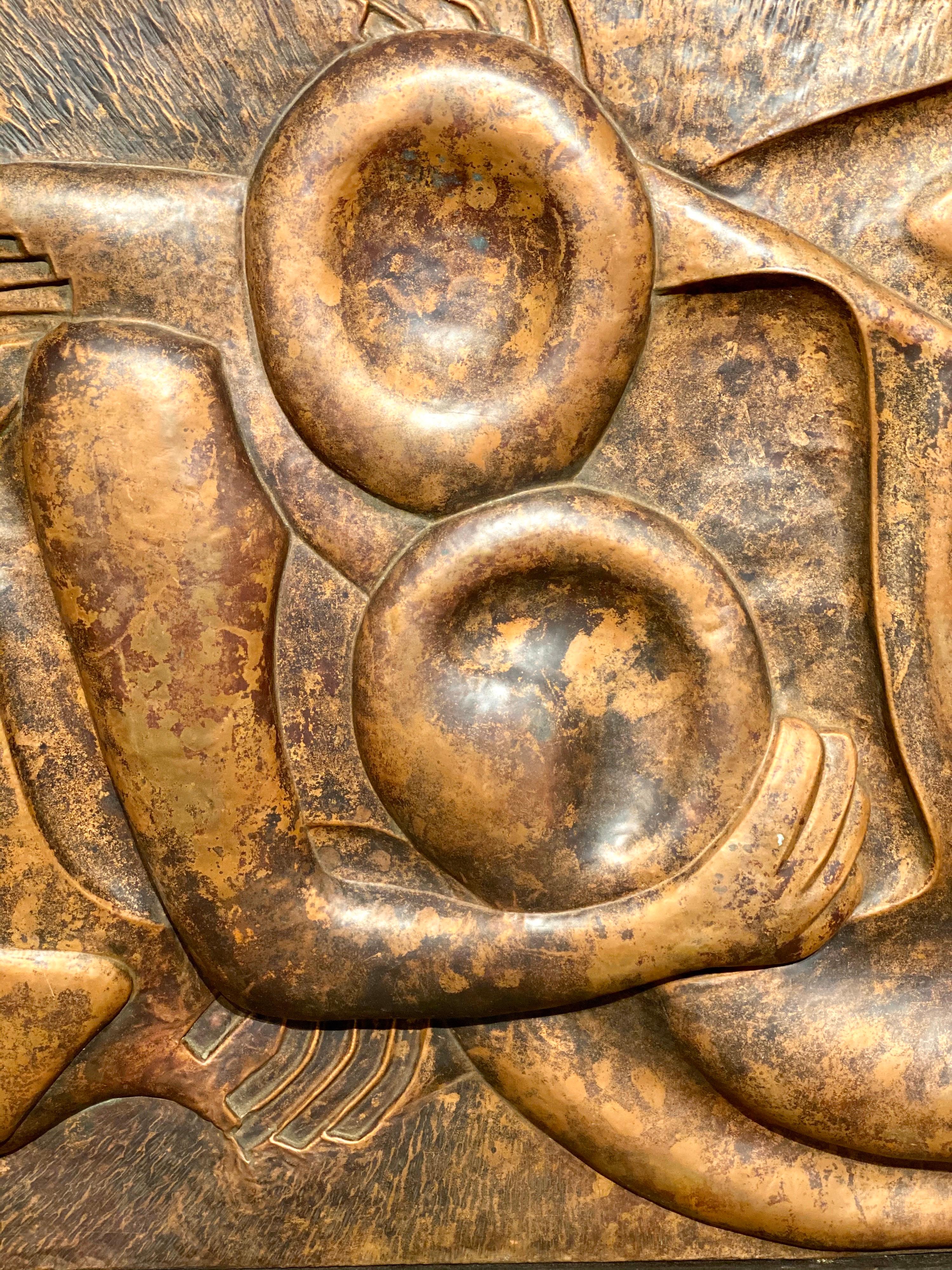 Rame Tshibanda Bondo Copper Low-Relief Panels, 1981