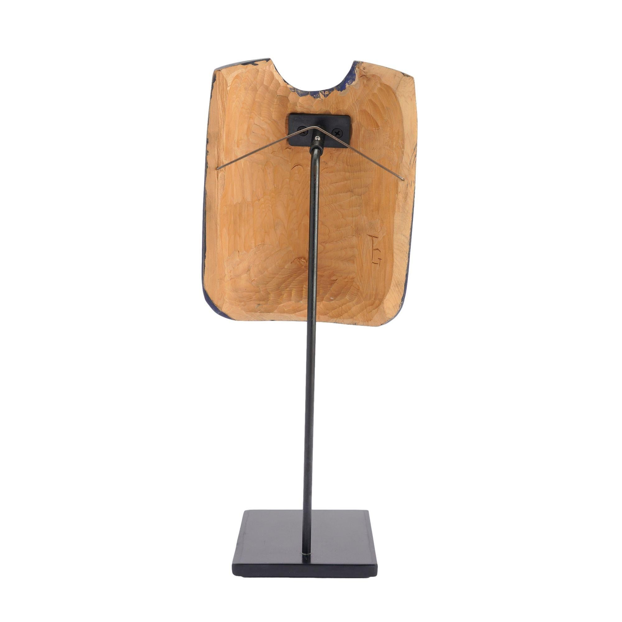 Cedar Tsimshian Native American carved wood raven mask, 1950-2000