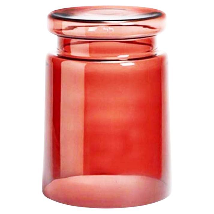 Tsjomoloenga Ruby Glass Side Table For Sale