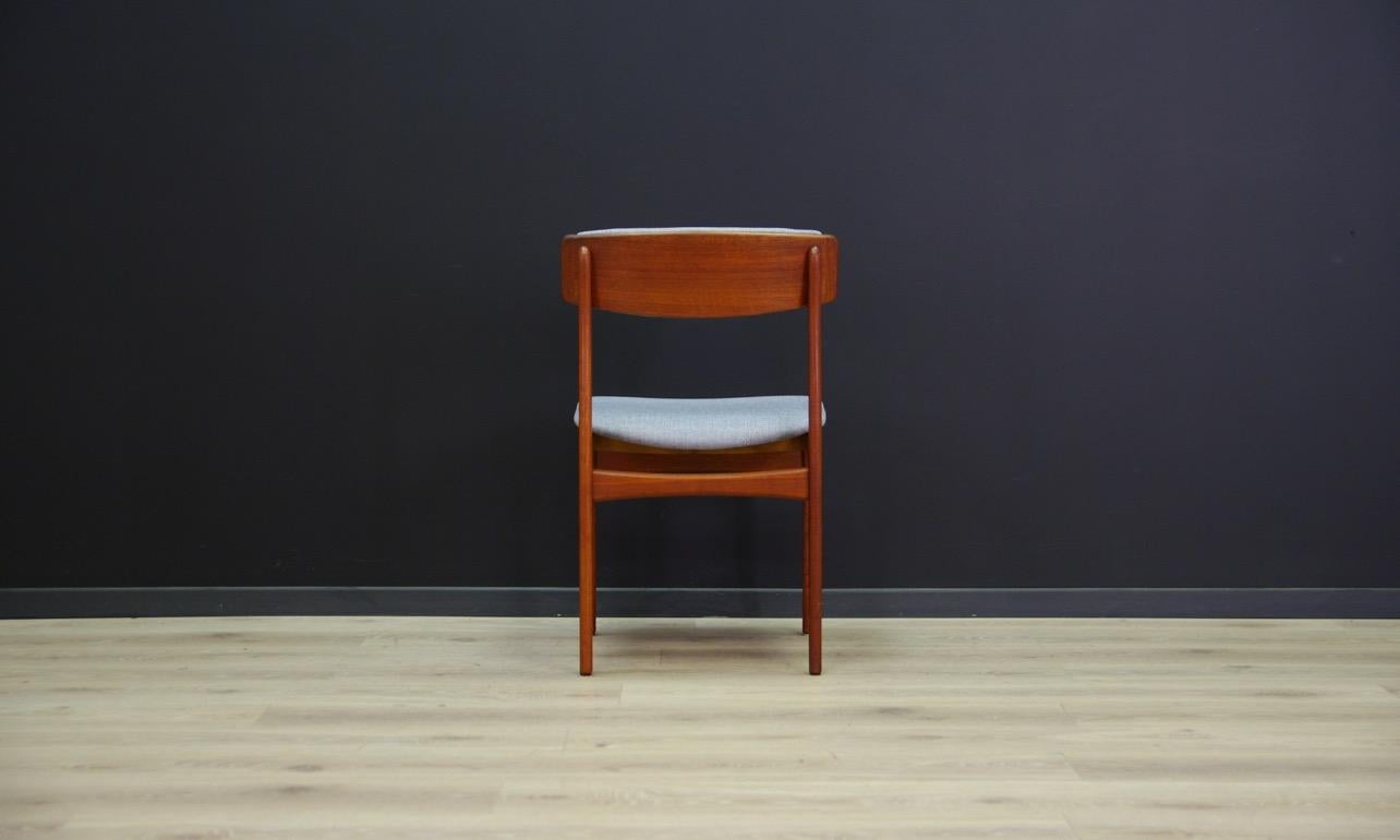 T.S.M Chairs Teak Vintage Danish Design Gray, 1960s For Sale 2