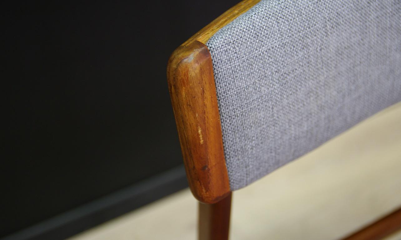 T.S.M Chairs Teak Vintage Danish Design Gray, 1960s For Sale 3
