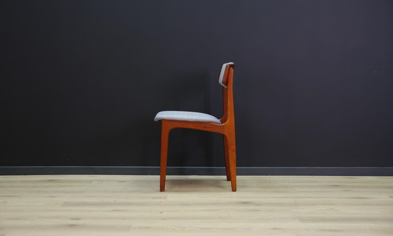 T.S.M Chairs Teak Vintage Danish Design Gray, 1960s For Sale 6
